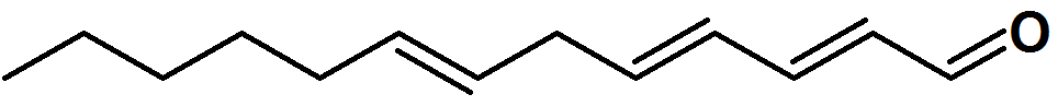 2E,4E,7E-Tridecatrienal