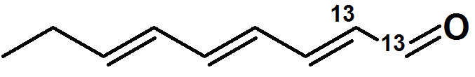 2E,4E,6E-Nonatrienal-13C2